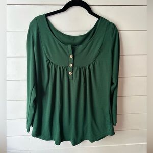 Long Sleeved Shirt Green Medium